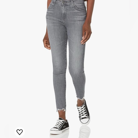 NWT AG Adriano Goldschmied Jeans Farrah Boot Crop Light Blue Grey Size 29 - Picture 8 of 15